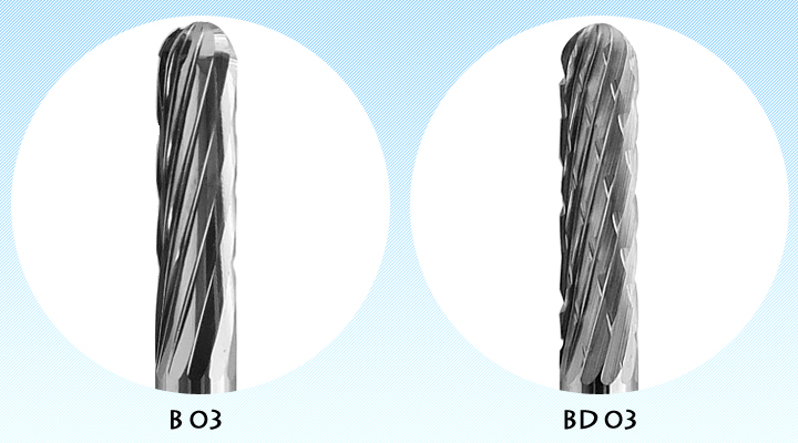 オナーロイ 超硬ロータリーカッター B03/BD03 3mm シャンク　ヘッド詳細